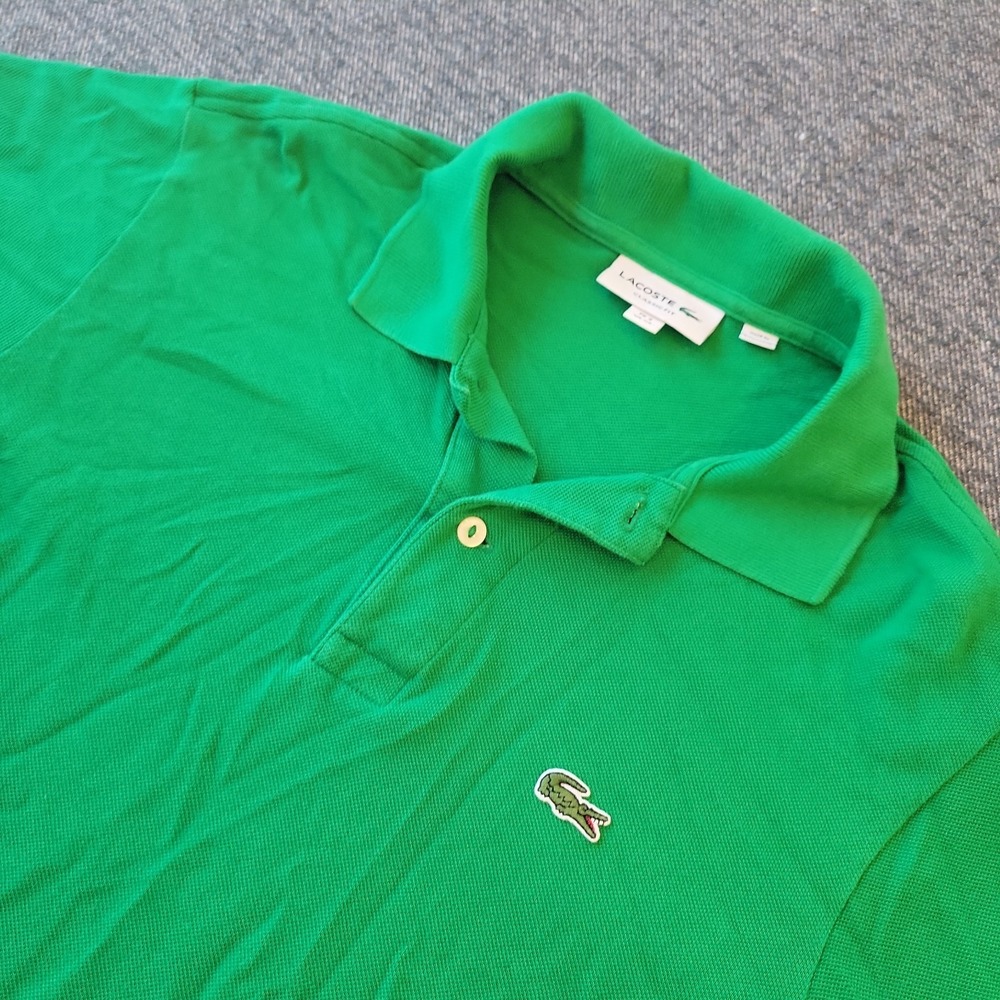 Lacoste Polo Shirt Men's FR 2 US XS Green Short Sleeve Classic Fit Cotton Preppy